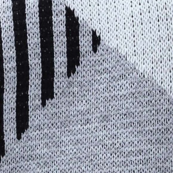 Colorblock Cold Shoulder Pullover Sweater - Picture 4 of 4